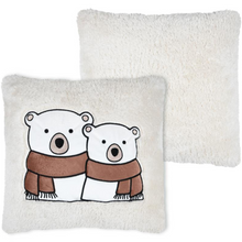 Load image into Gallery viewer, Bear Fluffy Christmas Cushion | 45cm x 45cm