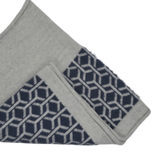 Load image into Gallery viewer, Frania Perfect Hat & Snood | Navy/Grey