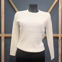 Load image into Gallery viewer, Castle Cable Knit Crew Neck Jumper