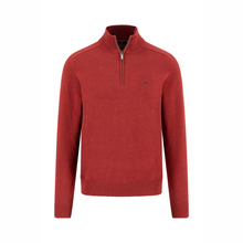Load image into Gallery viewer, Red sweater with a small logo on a white background