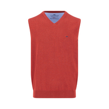 Load image into Gallery viewer, Red sweater vest on a white background