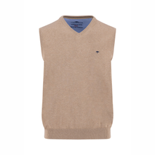 Load image into Gallery viewer, Beige sweater vest on a white background