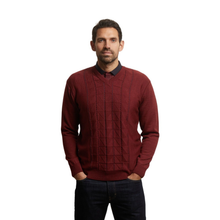 Load image into Gallery viewer, Gabicci Patterned Wool Mix V-Neck