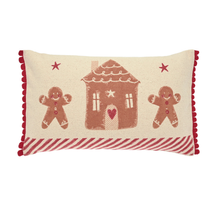 Load image into Gallery viewer, Outline of Gingerbread Cushion