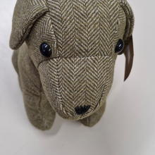 Load image into Gallery viewer, Donegal Herringbone Dog Door Stopper | Moss Green
