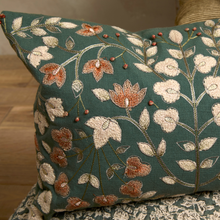 Load image into Gallery viewer, Embroidered Harewood Cushion