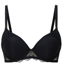 Load image into Gallery viewer, LingaDore Black Molded T-Shirt Bra