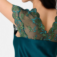 Load image into Gallery viewer, LingaDore Green Floral Lace Satin Chemise