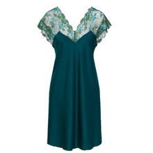 Load image into Gallery viewer, LingaDore Green Floral Lace Satin Chemise