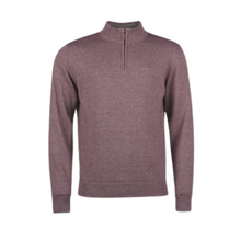 Load image into Gallery viewer, Purple sweater with a quarter zip on a white background