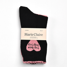 Load image into Gallery viewer, Marie Claire Stay Home 2 Pack Cotton Socks