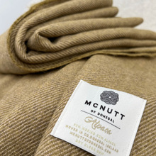 Load image into Gallery viewer, Mc Nutt Alpaca Olive Throw