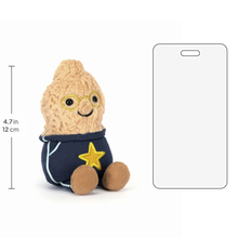 Load image into Gallery viewer, Mesurement of Jellycat Amuseables Peanut Star Student, with a white background.