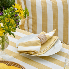 Load image into Gallery viewer, Wide Stripe Napkin Honeydew Set of 4