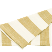 Load image into Gallery viewer, Wide Stripe Napkin Honeydew Set of 4