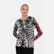 Load image into Gallery viewer, Passioni Animal Print With Red Stripe