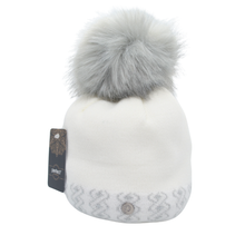 Load image into Gallery viewer, Front Image of the Pia Pefect Hat in White with a white background