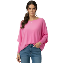 Load image into Gallery viewer, Front of Kate & Pippa Pink Jumper with Bows on Back