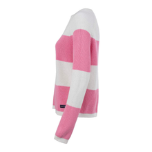 Load image into Gallery viewer, Side of Soquesto Knit Sweater, in rose, with a white background.