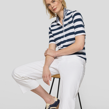 Load image into Gallery viewer, Rabe Polo Neck Top | Navy