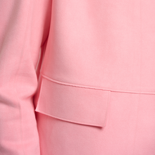 Load image into Gallery viewer, Close Up Image of model wearing Rino & Pelle Brisia slim fit Jacket in Cotton Candy colour