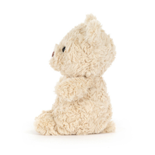 Load image into Gallery viewer, Side of Jellycat Bartholomew Bear Junior, with white background.