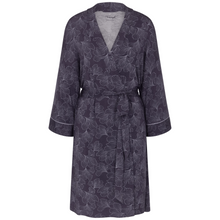 Load image into Gallery viewer, Floral patterned robe on a white background