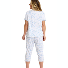 Load image into Gallery viewer, Lady in PJ Set with Blue Print