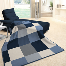 Load image into Gallery viewer, throw over the end of the couch draping to the floor