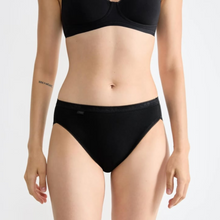 Load image into Gallery viewer, Sloggi Basic+ High Leg Tai Brief 4 Pack | Black