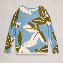 Load image into Gallery viewer, Sweater with leaf pattern on a gray background