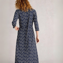 Load image into Gallery viewer, Whitestuff Rua Jersey Shirt Navy Print Dress