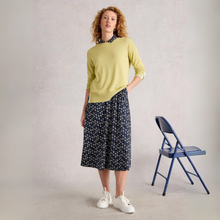 Load image into Gallery viewer, Whitestuff Rua Jersey Shirt Navy Print Dress