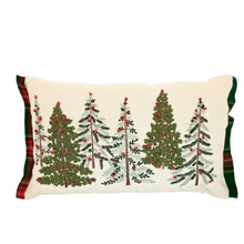 Load image into Gallery viewer, Winter Woods With Tartan Flange Cushion