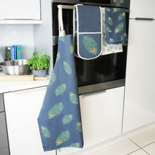 Load image into Gallery viewer, Lamont Peacock Feather Cotton Apron