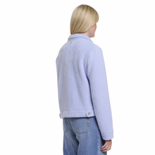 Load image into Gallery viewer, Back view Image of model wearing Rino & Pelle Boxy Jacket in Light Blue