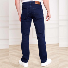Load image into Gallery viewer, Andre Sanchez Jeans | Worn / Clean, Mid Blue, Blue/Black