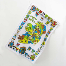 Load image into Gallery viewer, Counties of Ireland Cotton Tea Towel