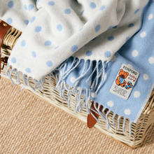 Load image into Gallery viewer, Foxford Blue Spot Baby Blanket