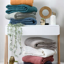 Load image into Gallery viewer, Stof Bolton Throw | Blush 130cm x 160cm