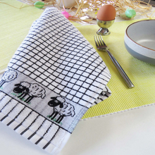 Load image into Gallery viewer, Lamont Poli Dri Jacquard Sheep Tea Towel