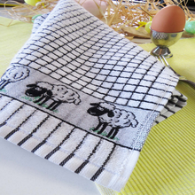 Load image into Gallery viewer, Lamont Poli Dri Jacquard Sheep Tea Towel