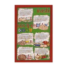Load image into Gallery viewer, Irish Recipes Cotton Tea Towel