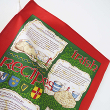 Load image into Gallery viewer, Irish Recipes Cotton Tea Towel