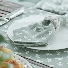 Load image into Gallery viewer, Bee Napkin | Natural Moss - Set of 4