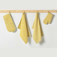 Load image into Gallery viewer, Bee Tea Towel | Ochre - Set of 2