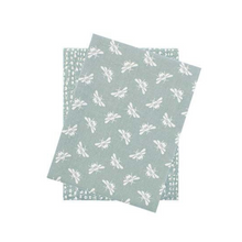 Load image into Gallery viewer, Bee Tea Towel | Moss - Set of 2