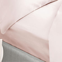 Load image into Gallery viewer, Bianca-400-TC-Cotton-Sateen-Sheets-Blush-Bed.