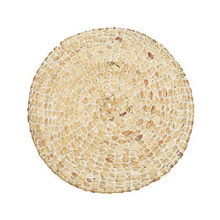 Load image into Gallery viewer, Walton & Co Circular Hyacinth Placemat | White