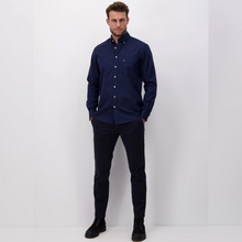 Load image into Gallery viewer, Fynch Hatton Oxford Long Sleeve Shirt | Navy / Blue Stripe / Pink